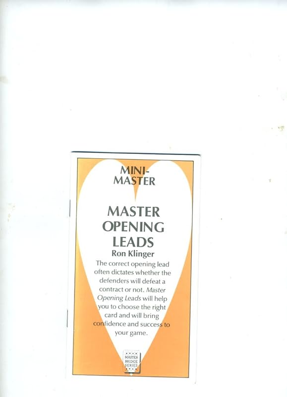 Master Opening Leads (Mini Masters) by Ron Klinger
