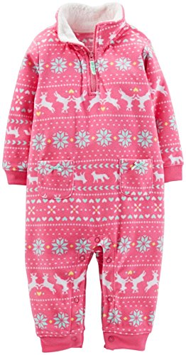 Carter's Fleece Romper (Baby) - Pink-24 Months