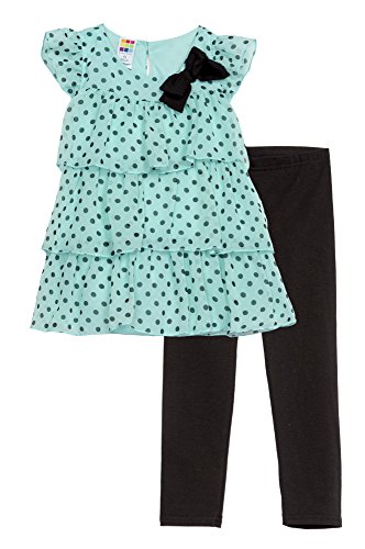 Healthtex Toddler Girls 2 Piece Bubble Tunic and Legging Set