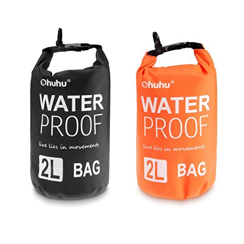 Ohuhu Dry Sack/ Waterproof Bag for Boating, Kayaking, Hiking, Snowboarding, Camping, Rafting, Fishing and Backpacking