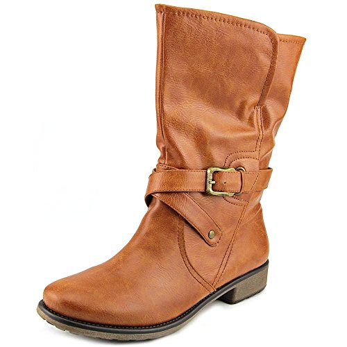 Baretraps Saldana Round Toe Synthetic Mid Calf Boot