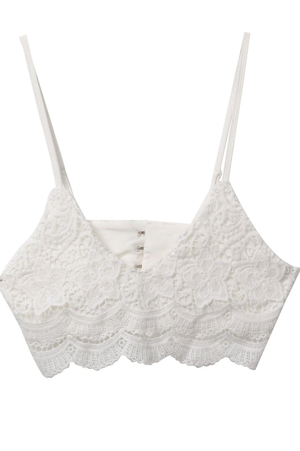 

Women Crochet Lace Bralette Knit Bra Boho Beach Bikini Halter Cami Tank Crop Top
