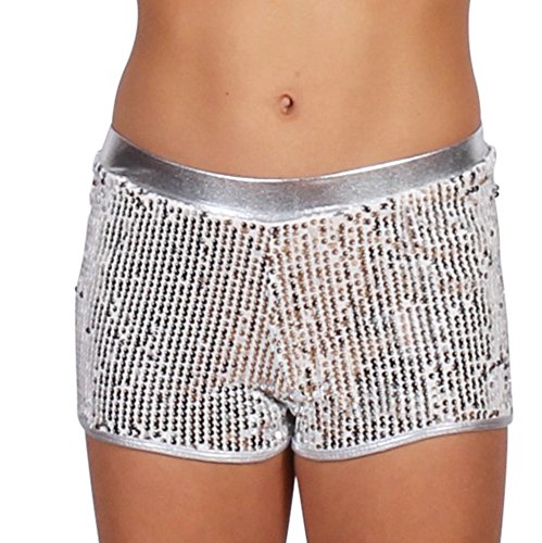 Algopix Similar Product 15 - Gia Mia Girls Sequin Dance Short Small