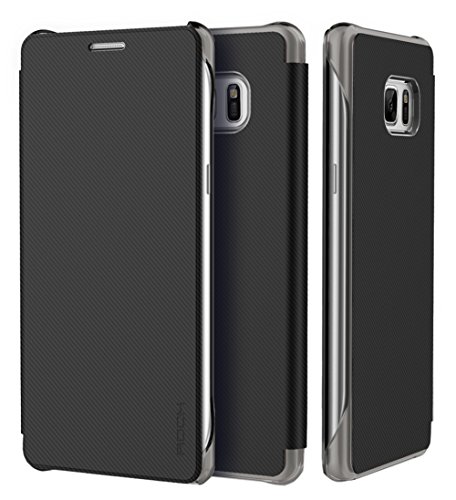 Galaxy Note 7 Case, Samsung Galaxy Note 7 Leather Folio Flip Cover, Ultra Slim Thin Full Body Scratch Resistant Protective Case for Samsung Galaxy Note 7 (Black)