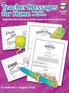 Teacher Messages for Home, English/Spanish, Grades 3 to 6