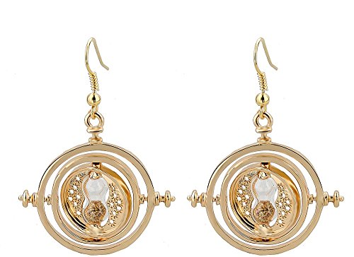 Harry Potter Movie Style Time Turner Hermione Granger Gold Earrings