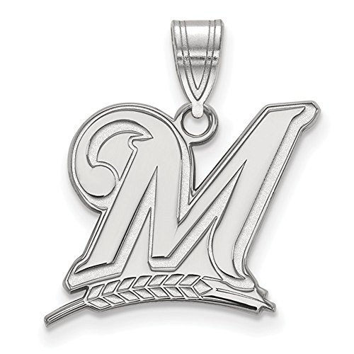 Algopix Similar Product 14 - Milwaukee Brewers M Logo Large Pendant