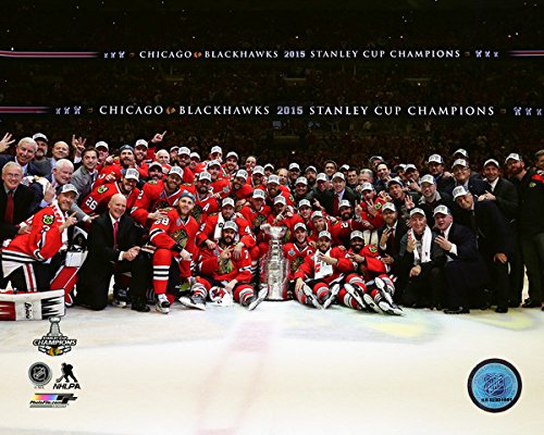 

Chicago Blackhawks 2015 Stanley Cup Champions Team Celebration Photo (Size: 8" x 10")