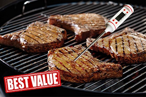 Iceres Cooking Thermometer - Instant Read - Digital Thermometer for All Food, Grill, Liquids, BBQ and Candy - Meat Thermometer