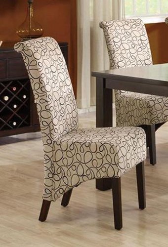 

Monarch Specialties Set of 2 Walnut Side Chair
