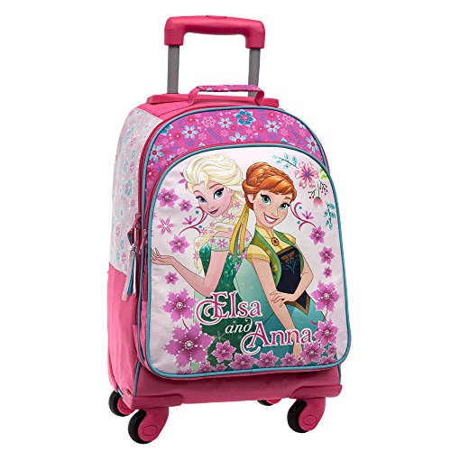 Frozen Fever Trolley Convertible En Mochila, Color Rosa, 29.57 Litros