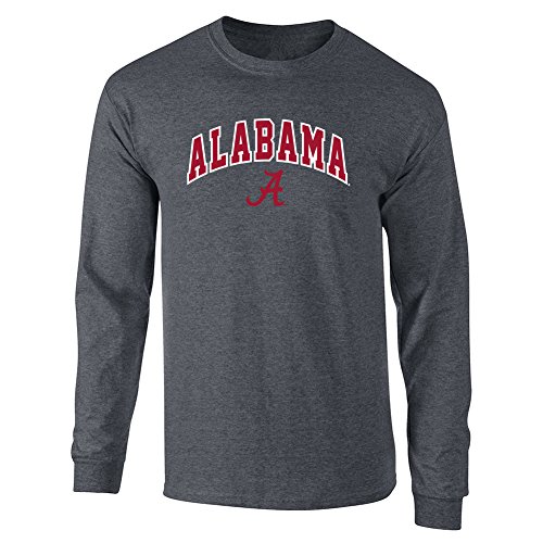 Alabama Crimson Tide Long Sleeve Tshirt Heather Gray