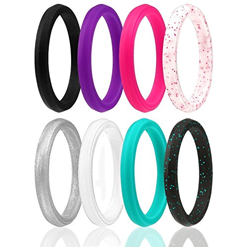 Algopix Similar Product 20 - ROQ Silicone Wedding Ring for Women