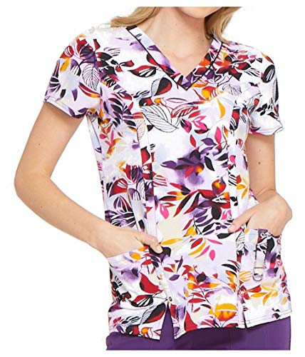 Algopix Similar Product 13 - Dickies Tropical Sunset V-Neck Top