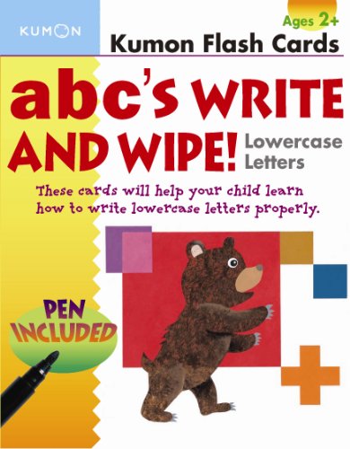 ABC's Write and Wipe Lowercase Letters (Kumon Flash Cards)