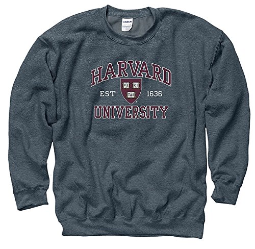 Harvard University Arch Seal Crew Neck Sweatshirt