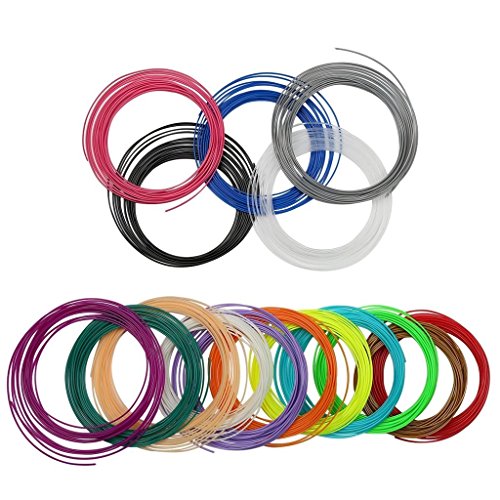 Megadream® 1.75mm 12 Color Random Pack PLA 3D Pen Filament - 32 Feet Per Color