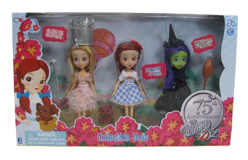 Wizard of Oz Dorothy/Witches Doll Set, 3-Pack
