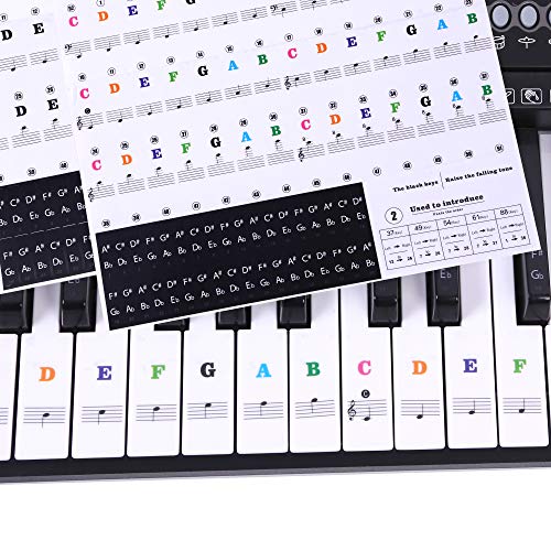 Algopix Similar Product 6 - Piano Stickers for Keys Ladash 2