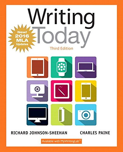 Writing Today, MLA Update Edition by Richard Johnson-Sheehan