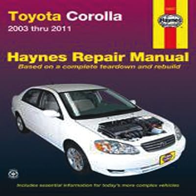 Toyota Corolla: 2003 thru 2011