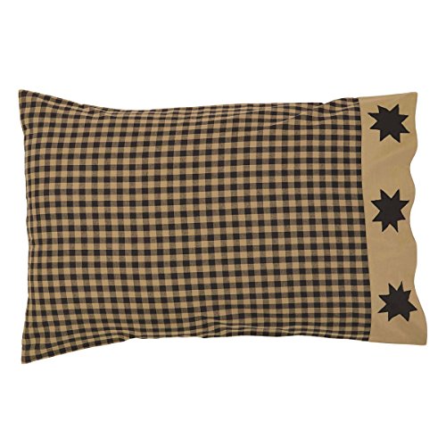 Dakota Star Primitive Country Patchwork Pillow Cases (Set of 2 measuring 21