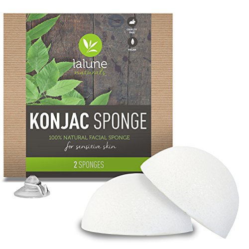 Algopix Similar Product 11 - Konjac Sponge  2 Pack Natural 