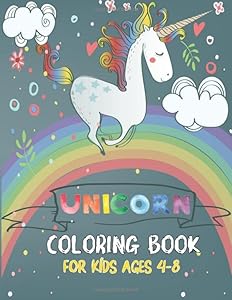 Unicorn Coloring Book: For Kids Ages 4-8 (US Edition). Unicorn Coloring Activity Book by Tony's Art