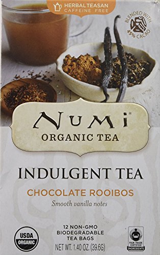 NUMI TEAS TEA CHOC ROOIBOS ORG, 12 BG