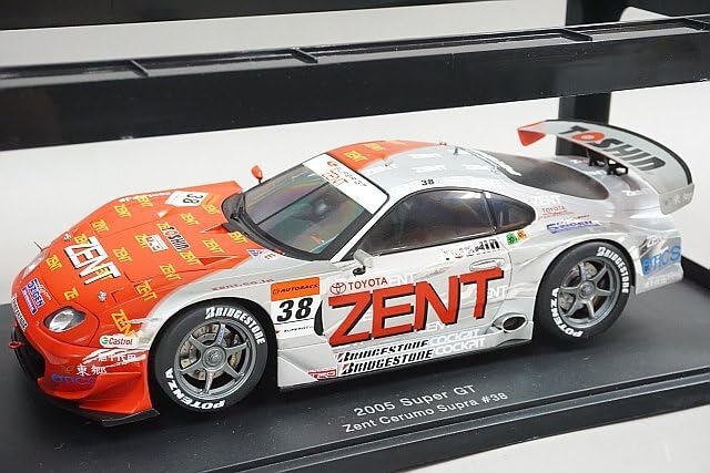 ニチモMODELCARRACINGSET Autoart 1/18 Scale Miniature Car Supra Super Gt 2005#38 Zent