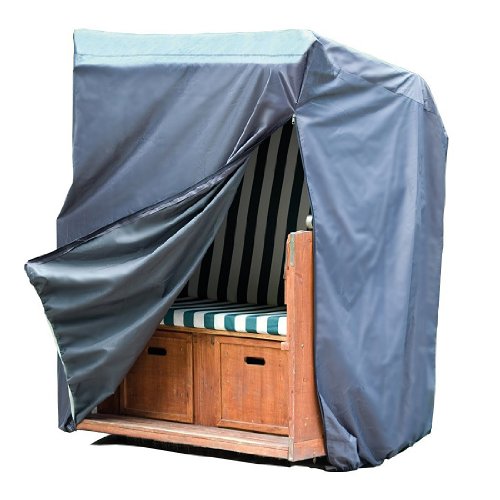 Premium Strandkorb Schutzhülle 130x100x170/134 cm – wasserdicht 420D Oxford 18041