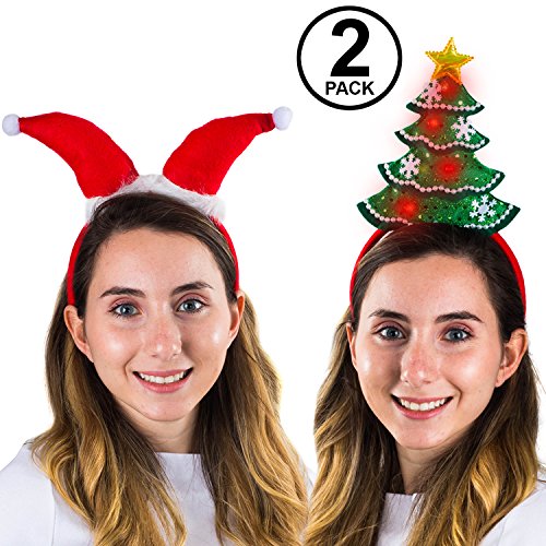 Algopix Similar Product 1 - Funny Party Hats Christmas Headbands 