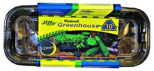 Algopix Similar Product 16 - Jiffy J410 Seed Starter Kit, Clear/Black