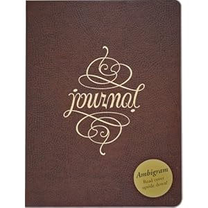 Ambigram Leather Journal (Diary, Notebook) 