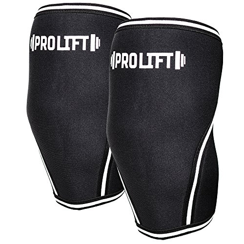 Knee Sleeves (X-Large) (1 Pair) - 7mm Neoprene - Compression & Support for Weightlifting, Powerlifting, Cross Training & CrossFit - Workout & Exercise Aid for Men & Women