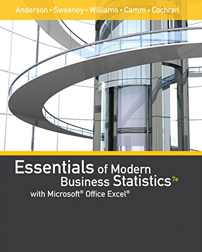 Essentials of Modern Business Statistics with Microsoft Office Excel (Book Only) by David R. Anderson