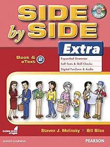 Side by Side Extra 2 Book & eText with CD by Steven Molinsky