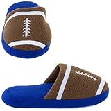 Blue Football Slippers for Toddlers and Boys