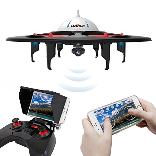 UDI U845 WIFI FPV Drohne mit HD Kamera 6-Kanal UFO 360° Flip Funktion Quadrocopter Drone Kopflosmodus Gravität Induktion