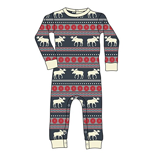 Lazy One Boys' Moose Fair Isle Union Suit