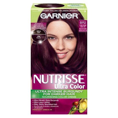 Garnier® Nutrisse® Ultra Color Nourishing Color Creme-The non-drip hair color formula spreads easily, smells great, and the after-color conditioner is infused with 3 fruit oils - avocado, olive and shea - for silkier, shinier, more nourished hair