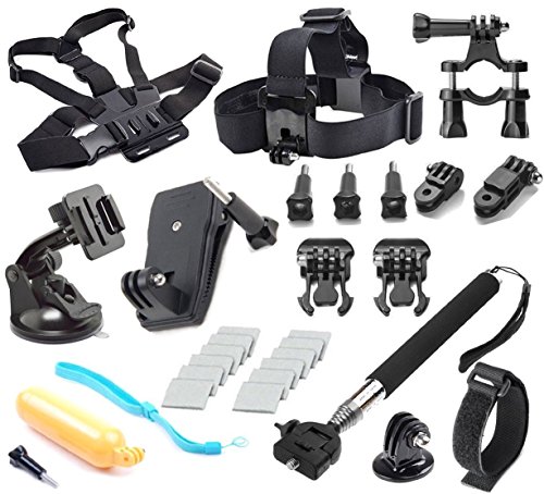 Soft Digits Kit de accesorios para GoPro Hero 4 de plata Negro Hero 4 3 + 3 2 1