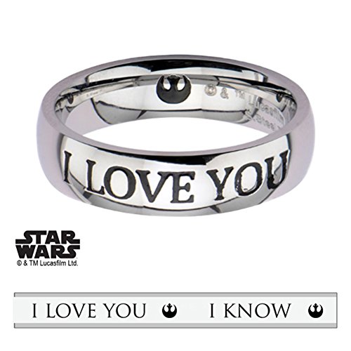 Star Wars I Love You, I Know Ring Special Edition Premium Gift Couple Han Leia