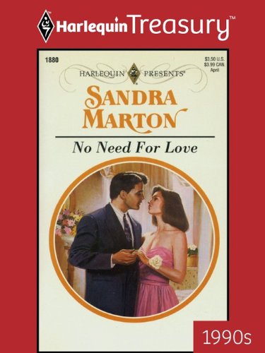 No Need for Love by Sandra Marton