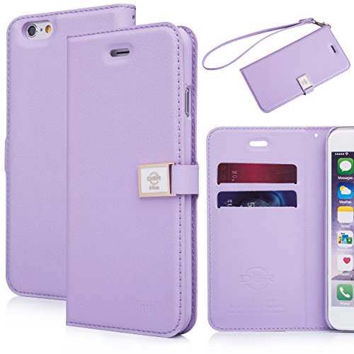 iPhone 6S case,iPhone 6 case,[4.7inch]by Ailun,wallet case,Credit Card holder Case,PU Leather Case,Flip Cover Case[Purple]