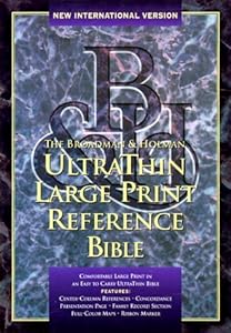 The Broadman & Holman Ultrathin Reference Bible: New International Version : Black Bonded Leather by GOD