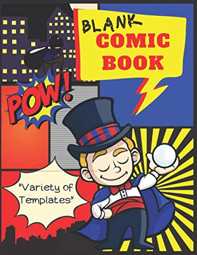 Blank Comic Book: Variety of Templates: 120 Pages of Large 8.5 x 11 in. Blank comic book for Kids to draw own comics with variety of templates, 1-9 Panel layouts (Create Your Own Comics) by Little World