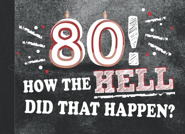 80! How the Hell Did That Happen?: 80th Birthday Party Guest Book by Milestone Keepsake Books