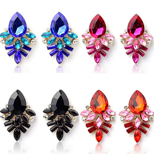 Bestpriceam Fashion Women Lady Rhinestone Crystal Drop Alloy Ear Studs Earrings
