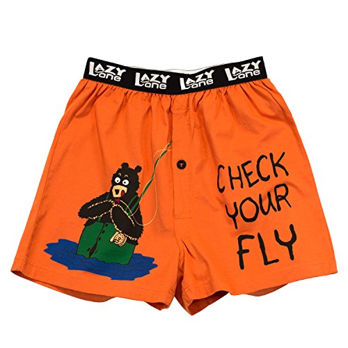 Check Your Fly Bear Boxers by Lazy One